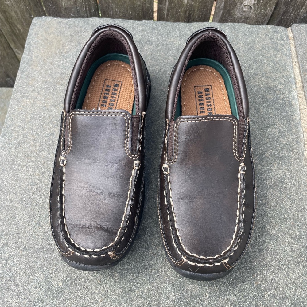 Madison Avenue Kids Brown Dress Shoes